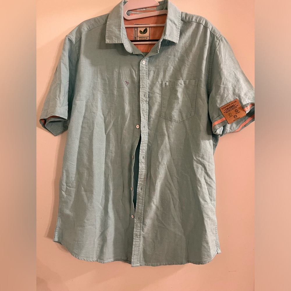 Alexander Julian Colours Button Up Shirt Size Medium